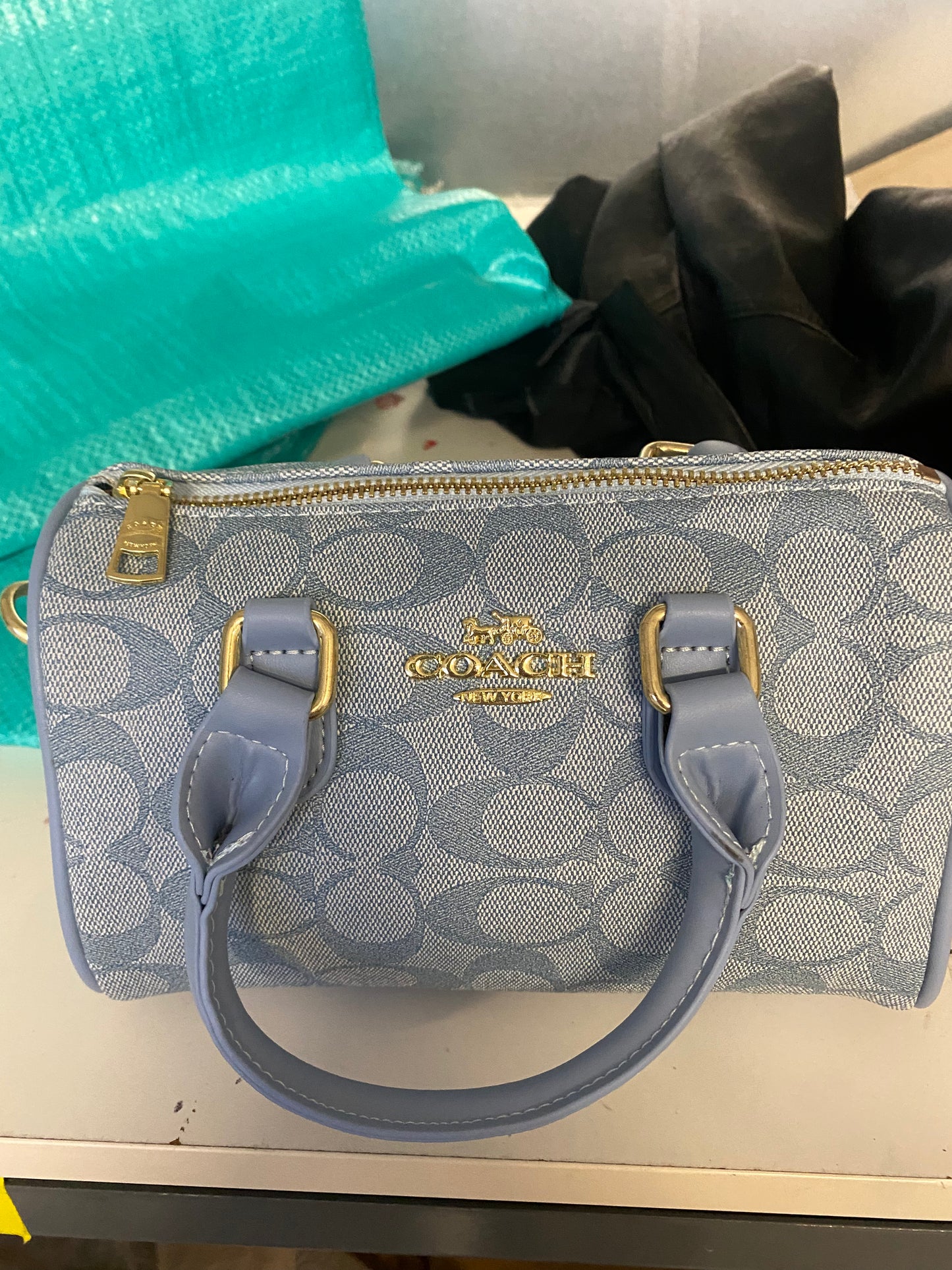 Coach kleine blaue Tasche
