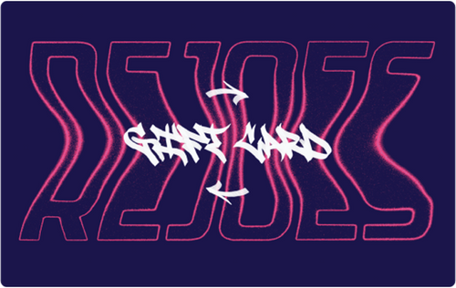 Rejeos Gift Card Sign